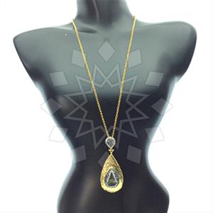 Fashion Gem and Crystals Pendant Necklace