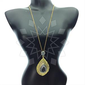 Fashion Gem and Crystals Pendant Necklace