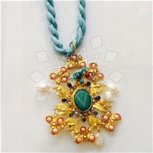 Fashion Handmade Artisan Brass  Statement Necklace