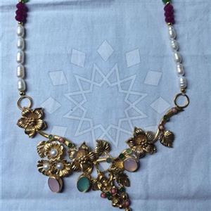 Fashion Handmade Artisan Brass  Statement Necklace