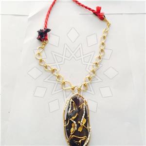 Fashion Handmade Artisan Brass  Statement Necklace