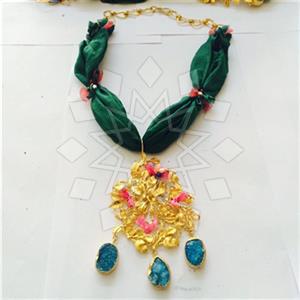 Fashion Handmade Artisan Brass  Statement Necklace