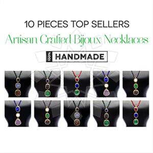 Fashion Gem and Crystals Pendant Necklace