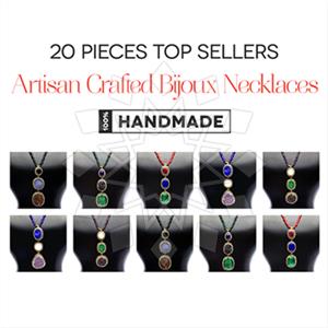 Fashion Gem and Crystals Pendant Necklace