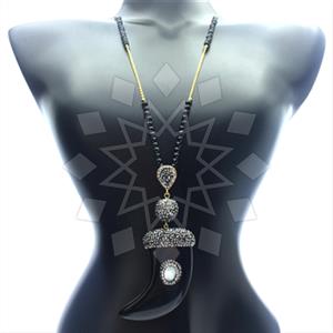 Fashion Gem and Crystals Statement Necklace