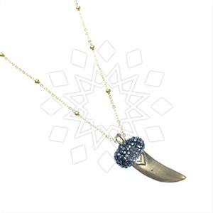 Fashion Gem and Crystals Pendant Necklace