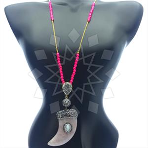 Fashion Gem and Crystals Statement Necklace