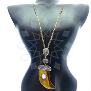 Fashion Gem and Crystals Statement Necklace