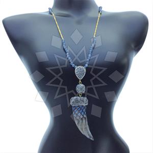 Fashion Gem and Crystals Statement Necklace