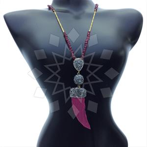 Fashion Gem and Crystals Statement Necklace