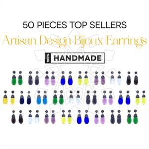 Fashion Gem and Crystals Single Drop Earrings