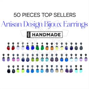 Fashion Gem and Crystals Single Drop Earrings