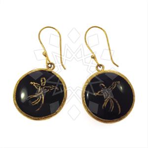 Fashion Handmade Artisan Brass  Single Drop Earrings
