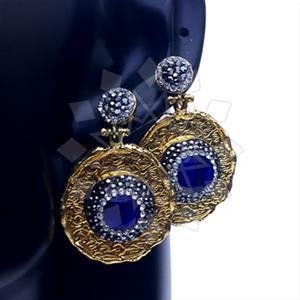 Fashion Gem and Crystals Single Drop Earrings