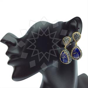 Fashion Gem and Crystals Single Drop Earrings