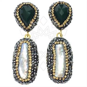 Fashion Moon and Stars Double Drop Earrings