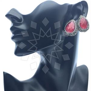 Fashion Gemstone and Crystal  Stud Earrings