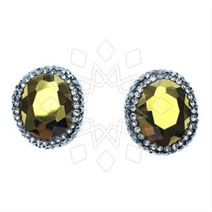 Fashion Gemstone and Crystal  Stud Earrings