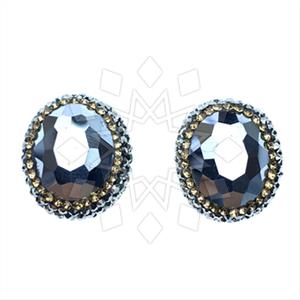 Fashion Gemstone and Crystal  Stud Earrings