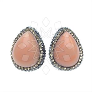 Fashion Gemstone and Crystal  Stud Earrings