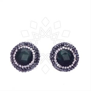 Fashion Gemstone and Crystal  Stud Earrings