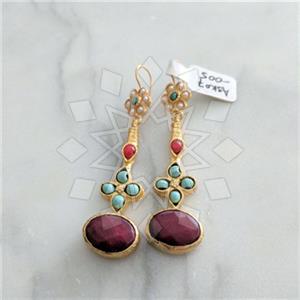 Fashion Handmade Artisan Brass  Dangle Earrings