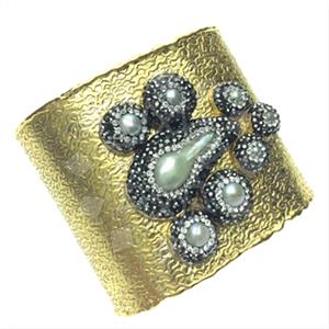 Fashion Gem and Crystals Cuff Bracelets