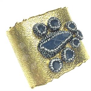 Fashion Gem and Crystals Cuff Bracelets