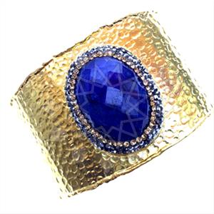 Fashion Gem and Crystals Cuff Bracelets