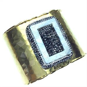 Fashion Gem and Crystals Cuff Bracelets