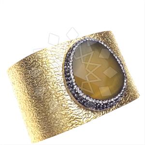 Fashion Gem and Crystals Cuff Bracelets