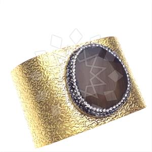 Fashion Gem and Crystals Cuff Bracelets