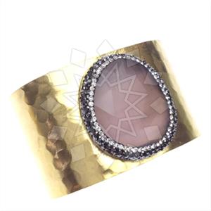 Fashion Gem and Crystals Cuff Bracelets
