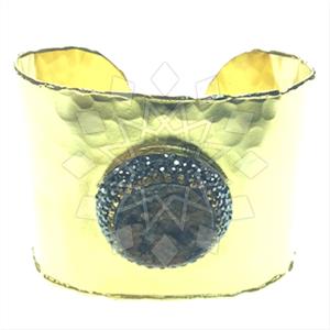 Fashion Gem and Crystals Cuff Bracelets