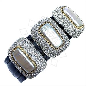 Fashion Gem and Crystals Cuff Bracelets