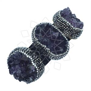 Fashion Gem and Crystals Cuff Bracelets