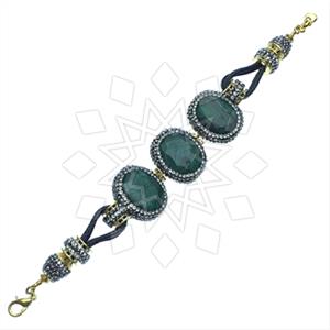Fashion Gem and Crystals Adjustable Bracelet