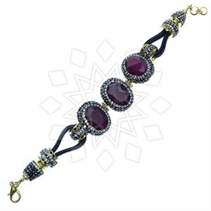 Fashion Gem and Crystals Adjustable Bracelet