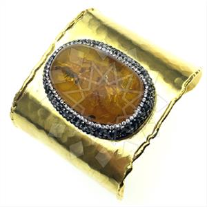 Fashion Gem and Crystals Cuff Bracelets