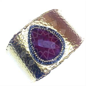 Fashion Gem and Crystals Cuff Bracelets