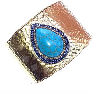 Fashion Gem and Crystals Cuff Bracelets