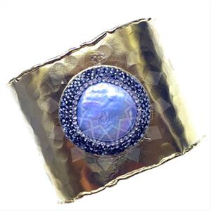 Fashion Gem and Crystals Cuff Bracelets