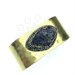 Fashion Gem and Crystals Cuff Bracelets