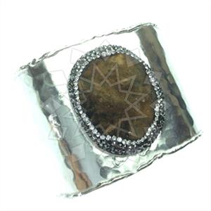 Fashion Gem and Crystals Cuff Bracelets