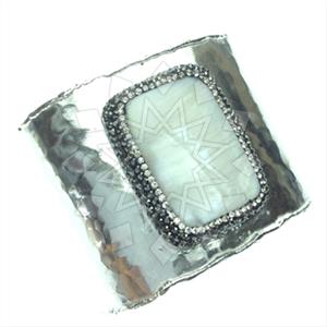 Fashion Gem and Crystals Cuff Bracelets