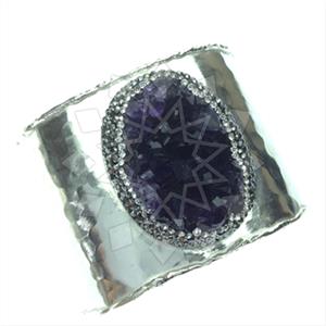 Fashion Gem and Crystals Cuff Bracelets