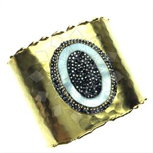 Fashion Gem and Crystals Cuff Bracelets