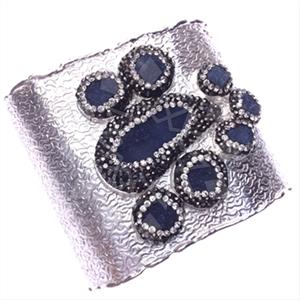 Fashion Gem and Crystals Cuff Bracelets