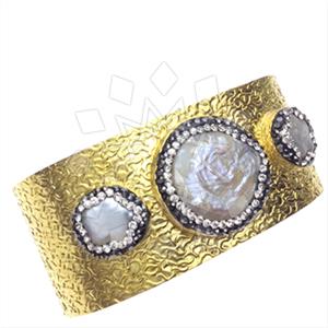 Fashion Gem and Crystals Cuff Bracelets