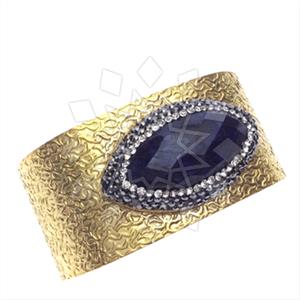 Fashion Gem and Crystals Cuff Bracelets